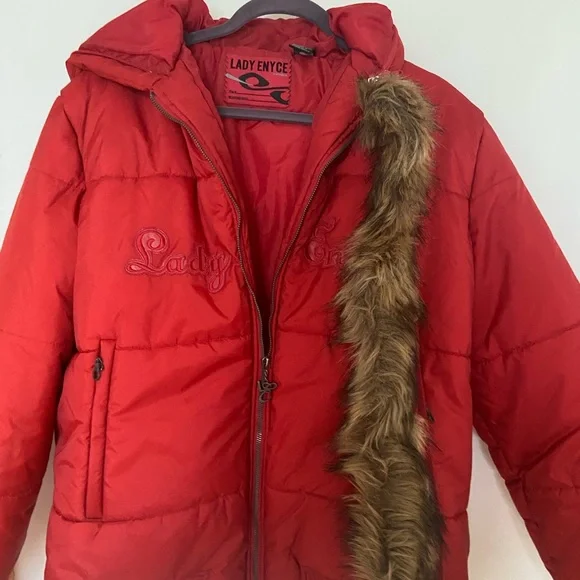 New Lady Enyce 1997 - XXL Style Jacket - Full Zip Red Color - Picture 6 of 7